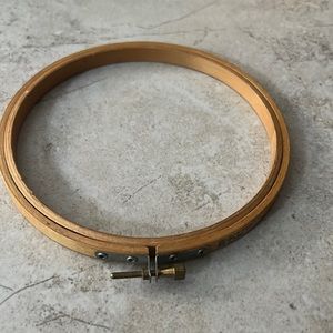 Vintage embroidery hoop metal clasp